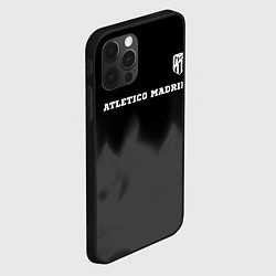 Чехол для iPhone 12 Pro Max Atletico Madrid sport на темном фоне посередине, цвет: 3D-черный — фото 2