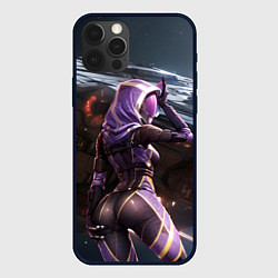 Чехол для iPhone 12 Pro Max Mass Effect ТалиЗора и космический корабль, цвет: 3D-черный