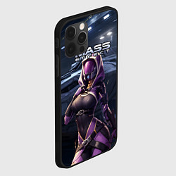 Чехол для iPhone 12 Pro Max Mass Effect ТалиЗора и космический корабль, цвет: 3D-черный — фото 2