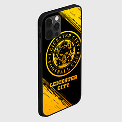 Чехол для iPhone 12 Pro Max Leicester City - gold gradient, цвет: 3D-черный — фото 2