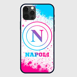 Чехол для iPhone 12 Pro Max Napoli neon gradient style, цвет: 3D-черный