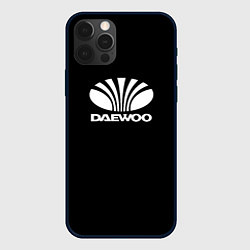 Чехол для iPhone 12 Pro Max Daewoo white logo, цвет: 3D-черный