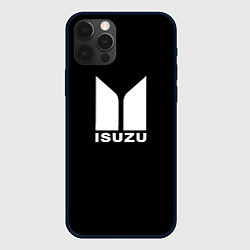 Чехол для iPhone 12 Pro Max Isuzu white logo, цвет: 3D-черный