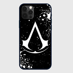 Чехол для iPhone 12 Pro Max White logo of assasin, цвет: 3D-черный