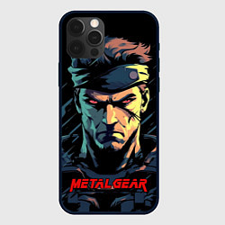 Чехол для iPhone 12 Pro Max Веном Снейк Metal gear game, цвет: 3D-черный