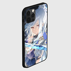 Чехол для iPhone 12 Pro Max Honkai Star Rail Jingliu white, цвет: 3D-черный — фото 2