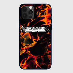 Чехол для iPhone 12 Pro Max Bleach red lava, цвет: 3D-черный