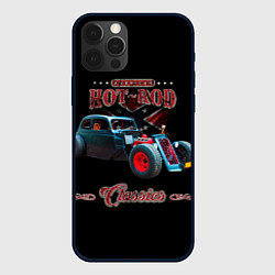 Чехол для iPhone 12 Pro Max Кастомный хотрод, цвет: 3D-черный