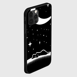 Чехол для iPhone 12 Pro Max Космический сон - нейросеть, цвет: 3D-черный — фото 2