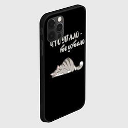 Чехол для iPhone 12 Pro Max Что упало то устало, цвет: 3D-черный — фото 2