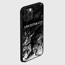 Чехол для iPhone 12 Pro Max Leicester City black graphite, цвет: 3D-черный — фото 2