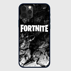 Чехол для iPhone 12 Pro Max Fortnite black graphite, цвет: 3D-черный