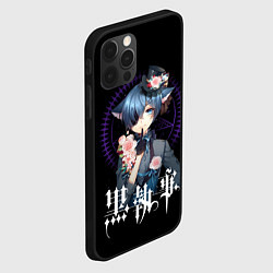 Чехол для iPhone 12 Pro Max Граф Сиэль Фантомхайв Тёмный дворецкий, цвет: 3D-черный — фото 2