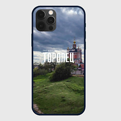 Чехол для iPhone 12 Pro Max Торопец Корсунско-Богородский собор, цвет: 3D-черный