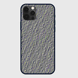 Чехол для iPhone 12 Pro Max Тиснение метала, цвет: 3D-черный