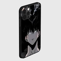 Чехол для iPhone 12 Pro Max Поднятие уровня в одиночку Джину Сон Пробуждённый, цвет: 3D-черный — фото 2