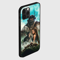 Чехол для iPhone 12 Pro Max Постер планета обезьян, цвет: 3D-черный — фото 2
