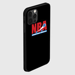 Чехол для iPhone 12 Pro Max NBA sport basketball, цвет: 3D-черный — фото 2