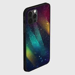 Чехол для iPhone 12 Pro Max Неоновые цветные полосы, цвет: 3D-черный — фото 2