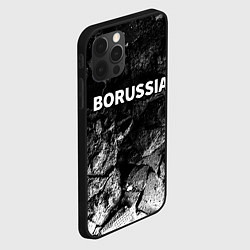 Чехол для iPhone 12 Pro Max Borussia black graphite, цвет: 3D-черный — фото 2