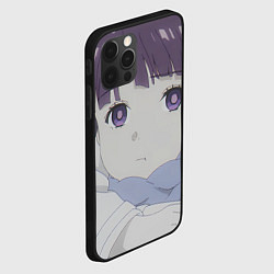 Чехол для iPhone 12 Pro Max Sousou no Frieren Ферн cute face, цвет: 3D-черный — фото 2