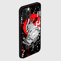 Чехол для iPhone 12 Pro Max Самурай в маске Хання, цвет: 3D-черный — фото 2