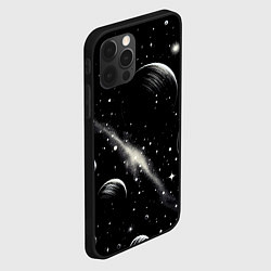 Чехол для iPhone 12 Pro Max Бескрайний космос - нейросеть, цвет: 3D-черный — фото 2