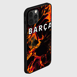 Чехол для iPhone 12 Pro Max Barcelona red lava, цвет: 3D-черный — фото 2