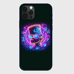 Чехол для iPhone 12 Pro Max Neon Bart Simpson - cyberpunk fantasy, цвет: 3D-черный