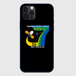 Чехол для iPhone 12 Pro Max Nasa space logo usa, цвет: 3D-черный