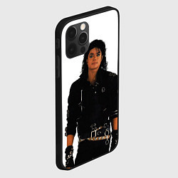 Чехол для iPhone 12 Pro Max Michael Jackson whos bad, цвет: 3D-черный — фото 2