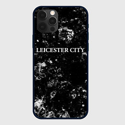 Чехол для iPhone 12 Pro Max Leicester City black ice, цвет: 3D-черный