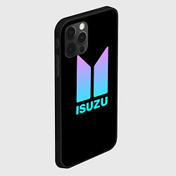 Чехол для iPhone 12 Pro Max Isuzu neon steel, цвет: 3D-черный — фото 2