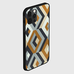 Чехол для iPhone 12 Pro Max Ромбы эскада, цвет: 3D-черный — фото 2