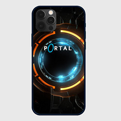 Чехол для iPhone 12 Pro Max Portal логотип игры, цвет: 3D-черный