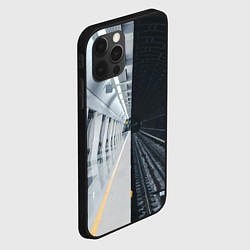 Чехол для iPhone 12 Pro Max Метро Москвы, цвет: 3D-черный — фото 2