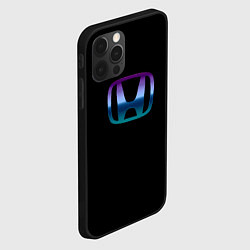 Чехол для iPhone 12 Pro Max Honda neon logo, цвет: 3D-черный — фото 2