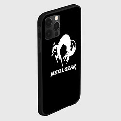 Чехол для iPhone 12 Pro Max Metal gear logo, цвет: 3D-черный — фото 2