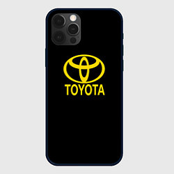 Чехол для iPhone 12 Pro Max Toyota yellow, цвет: 3D-черный