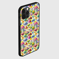 Чехол для iPhone 12 Pro Max Грибной узор, цвет: 3D-черный — фото 2