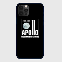 Чехол для iPhone 12 Pro Max Apollo space, цвет: 3D-черный