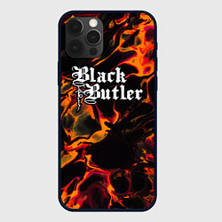 Чехол для iPhone 12 Pro Max Black Butler red lava, цвет: 3D-черный