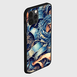 Чехол для iPhone 12 Pro Max Джинсовая рванина - модный тренд, цвет: 3D-черный — фото 2