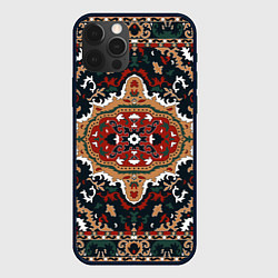 Чехол для iPhone 12 Pro Max Роскошный индийский ковер, цвет: 3D-черный