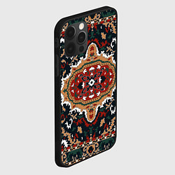Чехол для iPhone 12 Pro Max Роскошный индийский ковер, цвет: 3D-черный — фото 2