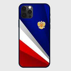 Чехол для iPhone 12 Pro Max Россия - униформа федерации, цвет: 3D-черный