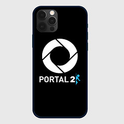 Чехол для iPhone 12 Pro Max Portal2 logo game, цвет: 3D-черный