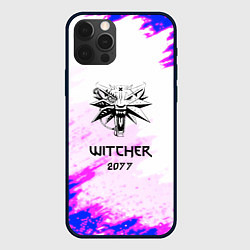 Чехол для iPhone 12 Pro Max The Witcher colors neon, цвет: 3D-черный