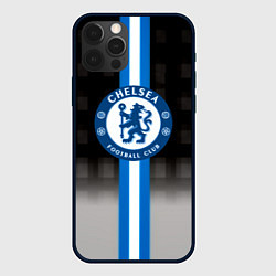 Чехол для iPhone 12 Pro Max Chelsea fc sport geometry, цвет: 3D-черный