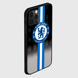 Чехол для iPhone 12 Pro Max Chelsea fc sport geometry, цвет: 3D-черный — фото 2